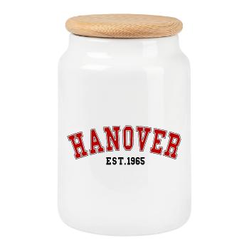 Hannover Est. 1965 - Keksdose mit Holzdeckel - Weiß - Vorne