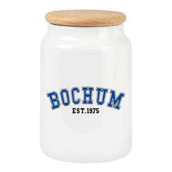 Bochum Est. 1975 - Keksdose mit Holzdeckel - Weiß - Vorne
