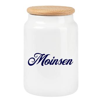 Moinsen (Milkstore1) - Keksdose mit Holzdeckel - Weiß - Vorne