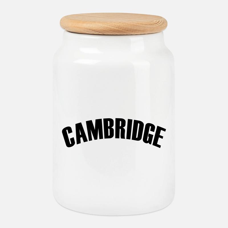 cambridge shirt - Keksdose mit Holzdeckel - Weiß