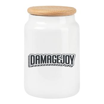 Damagejoy - Keksdose mit Holzdeckel - Weiß - Vorne
