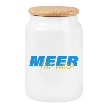 LA MER POUR MOI - Boîte à biscuits avec couvercle en bois - blanc - Devant