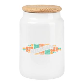 First name Killian - Cookie Jar with Wooden Lid - white - Front