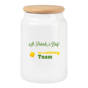 Jour Équipe potable de Saint-Patrick - Boîte à biscuits avec couvercle en bois - blanc - Devant