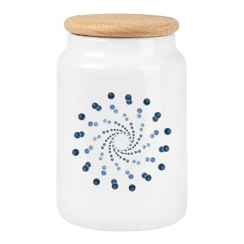 atom - cellular two - Keksdose mit Holzdeckel - Weiß - Vorne