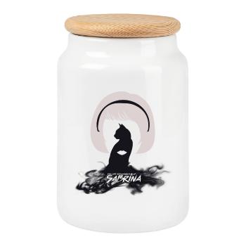 Aventures glaçantes de Sabrina - Boîte à biscuits avec couvercle en bois - blanc - Devant