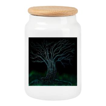 Arbre Binaer Benär - Boîte à biscuits avec couvercle en bois - blanc - Devant
