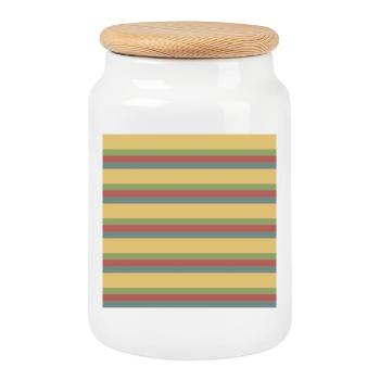 tapis de souris Mousepad musematter musmattor - Boîte à biscuits avec couvercle en bois - blanc - Devant