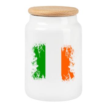 Irland - Irland - Keksdose mit Holzdeckel - Weiß - Vorne