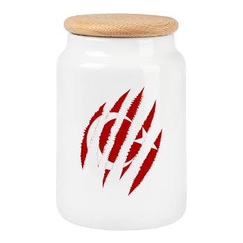 Turkey Türkiye Istanbul Ankara Mosque Türkin Türk - Cookie Jar with Wooden Lid - white - Front