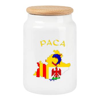 PACA - Keksdose mit Holzdeckel - Weiß - Vorne