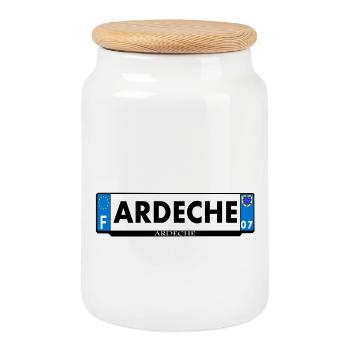 1. 1. 1. - Keksdose mit Holzdeckel - Weiß - Vorne