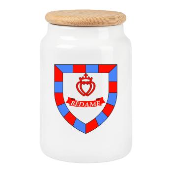 bédame vendeen - Boîte à biscuits avec couvercle en bois - blanc - Devant
