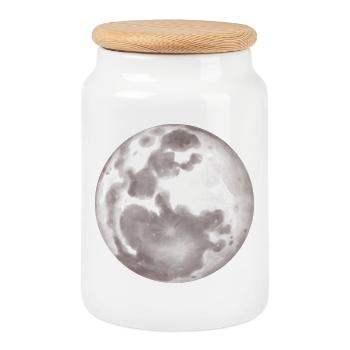Vollmond Werwolf Halloween Fantasy Shirt - Keksdose mit Holzdeckel - Weiß - Vorne