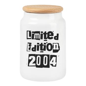 Edition limitée 2004 - Boîte à biscuits avec couvercle en bois - blanc - Devant