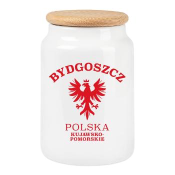 BYDGOSZCZ Polen Polska Poland - Keksdose mit Holzdeckel - Weiß - Vorne