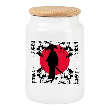 Japon Manga Anime Cosplay de dessin animé japonais - Boîte à biscuits avec couvercle en bois - blanc - Devant