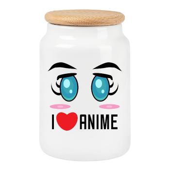 Cosplay Zeichentrick Statement Herz Manga Anime - Keksdose mit Holzdeckel - Weiß - Vorne