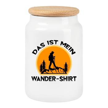 Wandern Wanderer Statement Berggipfel Wanderung - Keksdose mit Holzdeckel - Weiß - Vorne