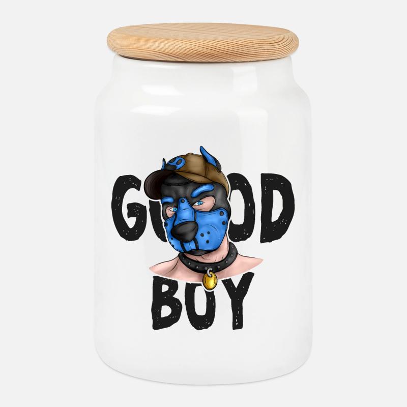 GoodBoyBlue - Keksdose mit Holzdeckel - Weiß