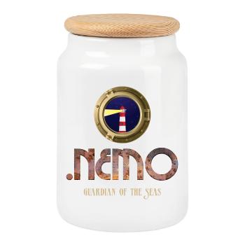 Lighthouse Guardian of the Seas by Nemo - Cookie Jar with Wooden Lid - white - Front
