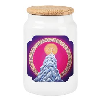 Stargate of Eternity - Sonja Ariel von Staden - Cookie Jar with Wooden Lid - white - Front