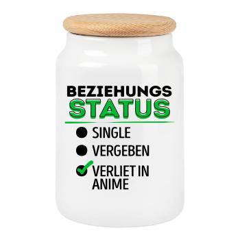 Mangastyle Animation Anime Statement Manga Japan - Keksdose mit Holzdeckel - Weiß - Vorne