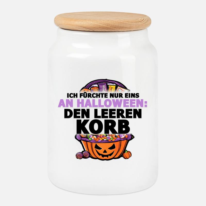 Halloween Edition by Printflow - Keksdose mit Holzdeckel - Weiß