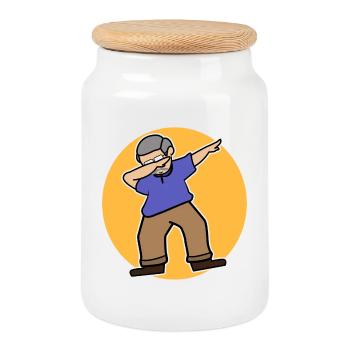 Retirement Freedom Retraite des retraités âgés - Boîte à biscuits avec couvercle en bois - blanc - Devant