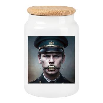 Conspiracy 04 - Shut Up - Cookie Jar with Wooden Lid - white - Front