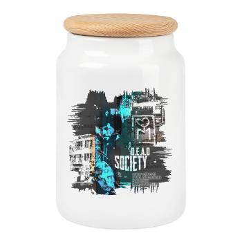 Urban Street Art I D.E.A.D Society Design - Cookie Jar with Wooden Lid - white - Front