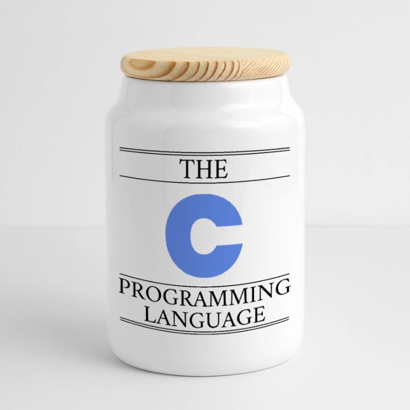 The C Programming Language Keksdose mit Holzdeckel
