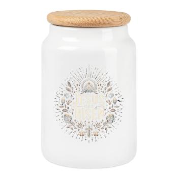 Cercle de Jésus est ressuscité - Boîte à biscuits avec couvercle en bois - blanc - Devant