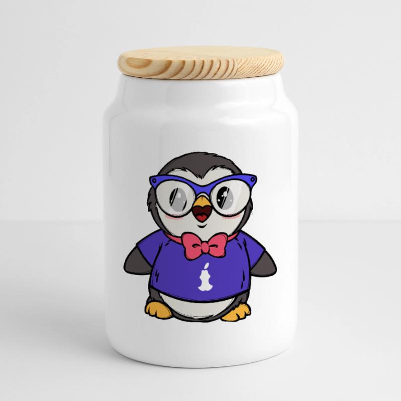Software Developer Code Developer Programmer Cookie Jar with Wooden Lid