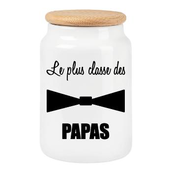 HAPPY FATHER'S DAY. DAD. FATHER's DAY - Cookie Jar with Wooden Lid - white - Front