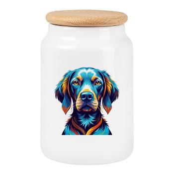 Vizsla Hunderasse Bunte Karikatur Kawaii - Keksdose mit Holzdeckel - Weiß - Vorne