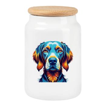 Vizsla Hunderasse Bunte Karikatur Kawaii - Keksdose mit Holzdeckel - Weiß - Vorne
