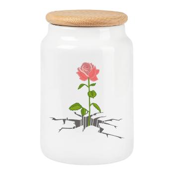 Le retour de la nature - Boîte à biscuits avec couvercle en bois - blanc - Devant