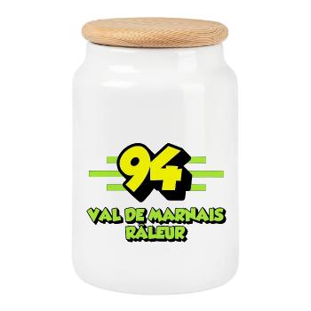 Klagendes Val de Marnais - Keksdose mit Holzdeckel - Weiß - Vorne