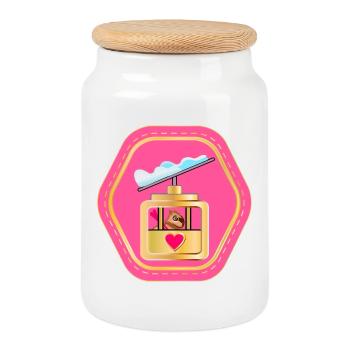 TÉLÉCABINE DE SKI CAPYBARA - Boîte à biscuits avec couvercle en bois - blanc - Devant