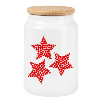 ALLES GUTE ZUM NEUEN JAHR. SILVESTER. NEUJAHR - Keksdose mit Holzdeckel - Weiß - Vorne