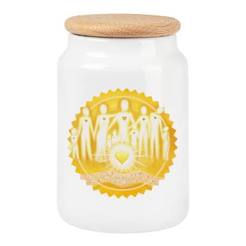 Stargate LightPeople Sun - Sonja Ariel - Cookie Jar with Wooden Lid - white - Front