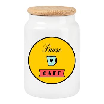 anniversaire. anniversaire décennie. humour. drôle - Boîte à biscuits avec couvercle en bois - blanc - Devant