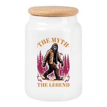 Bigfoot – Die Legende lebt - Keksdose mit Holzdeckel - Weiß - Vorne