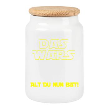 30th birthday , 30 That's it Old you are now ! - Cookie Jar with Wooden Lid - white - Front