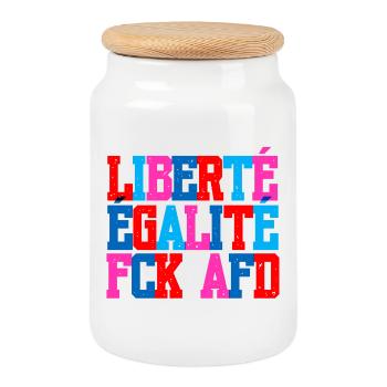 Ich bin so frei - Keksdose mit Holzdeckel - Weiß - Vorne