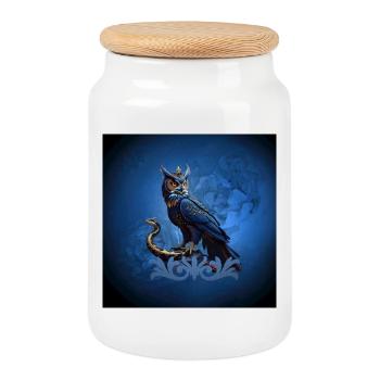 Rois des cieux et de la terre - Boîte à biscuits avec couvercle en bois - blanc - Devant