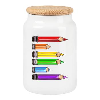 BUCHSTABE E NAMENSGESCHENKE VORNAME SCHULKIND - Keksdose mit Holzdeckel - Weiß - Vorne