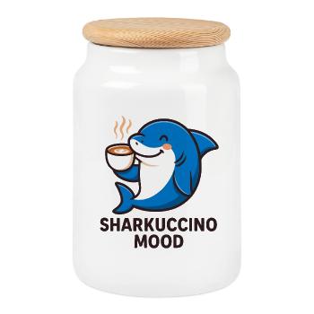 Dolphin Smile Cafe Kinder - Keksdose mit Holzdeckel - Weiß - Vorne