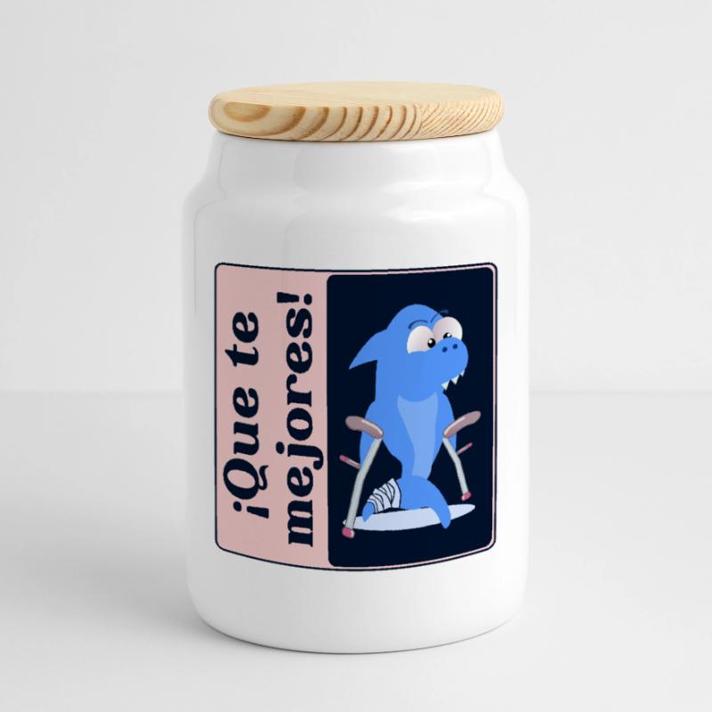 Make yourself better Sea Creatures Cookie Jar with Wooden Lid